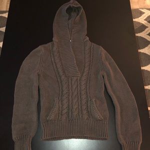 Old Navy brown hooded sweater